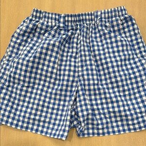 Columbia Blue and White Checkered Swim Trunks